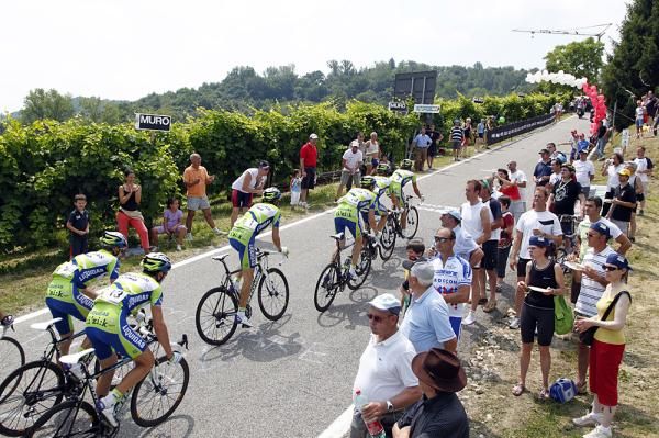 The Liquigas team in control.