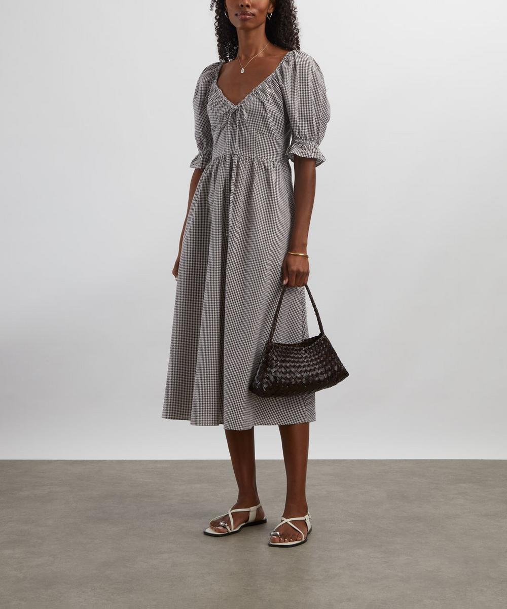 Chocolate Gingham Ophelia Dress