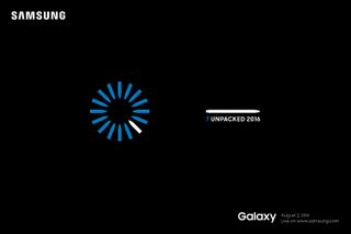 Samsung's invitation to its Unpacked event on Aug. 2
