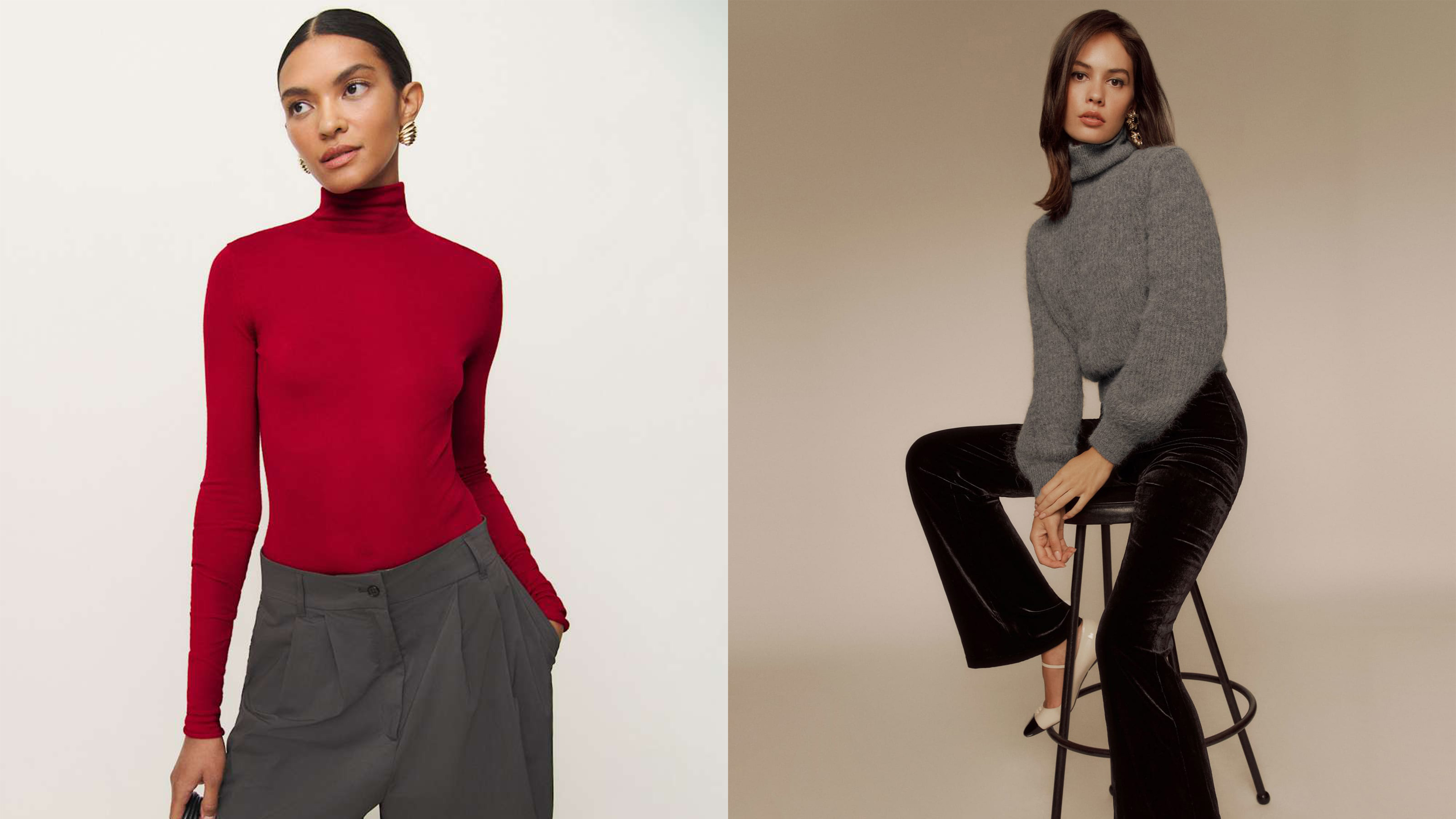 Models wearing Reformation clothing.