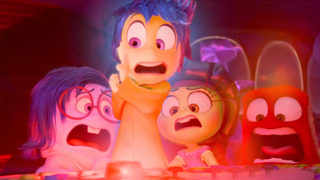The emotions getting scared in Inside Out 2.