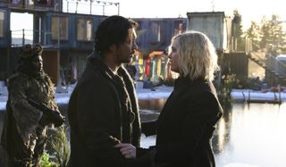 the 100 season 6 bellamy and clarke the cw