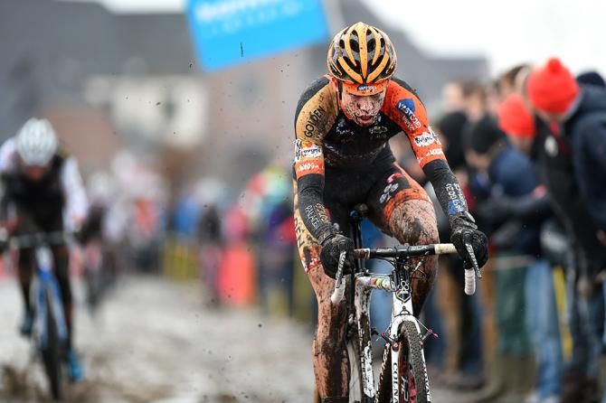 Wout Van Aert at Bpost Bank Trofee Azencross.