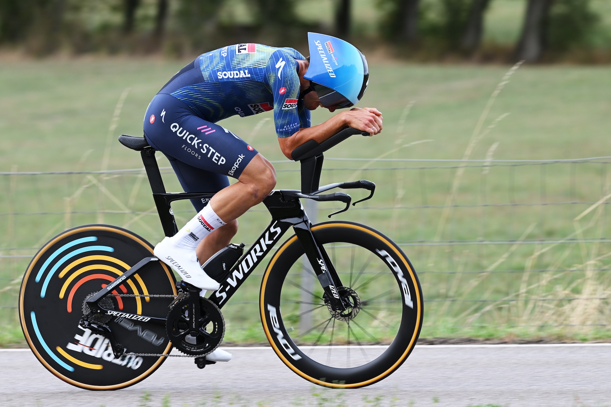 Andrea Raccagni (Soudal-Quickstep) finished a close second in stage 4 time trial at the Tour de Luxembourg