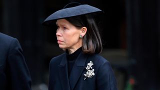 Lady Sarah Chatto attends the Committal Service for Queen Elizabeth II at St George's Chapel