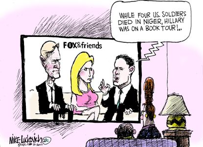 Political cartoon U.S. FOX conservative news Hilary bias
