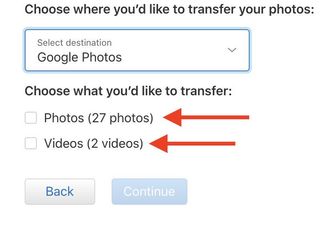 Transfer Icloud Photos Google Photos Step 4