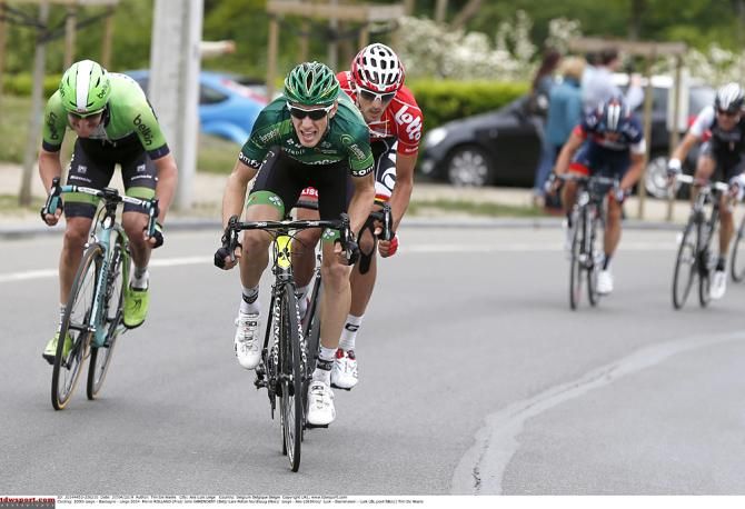 Pierre Rolland (Europcar) attacks