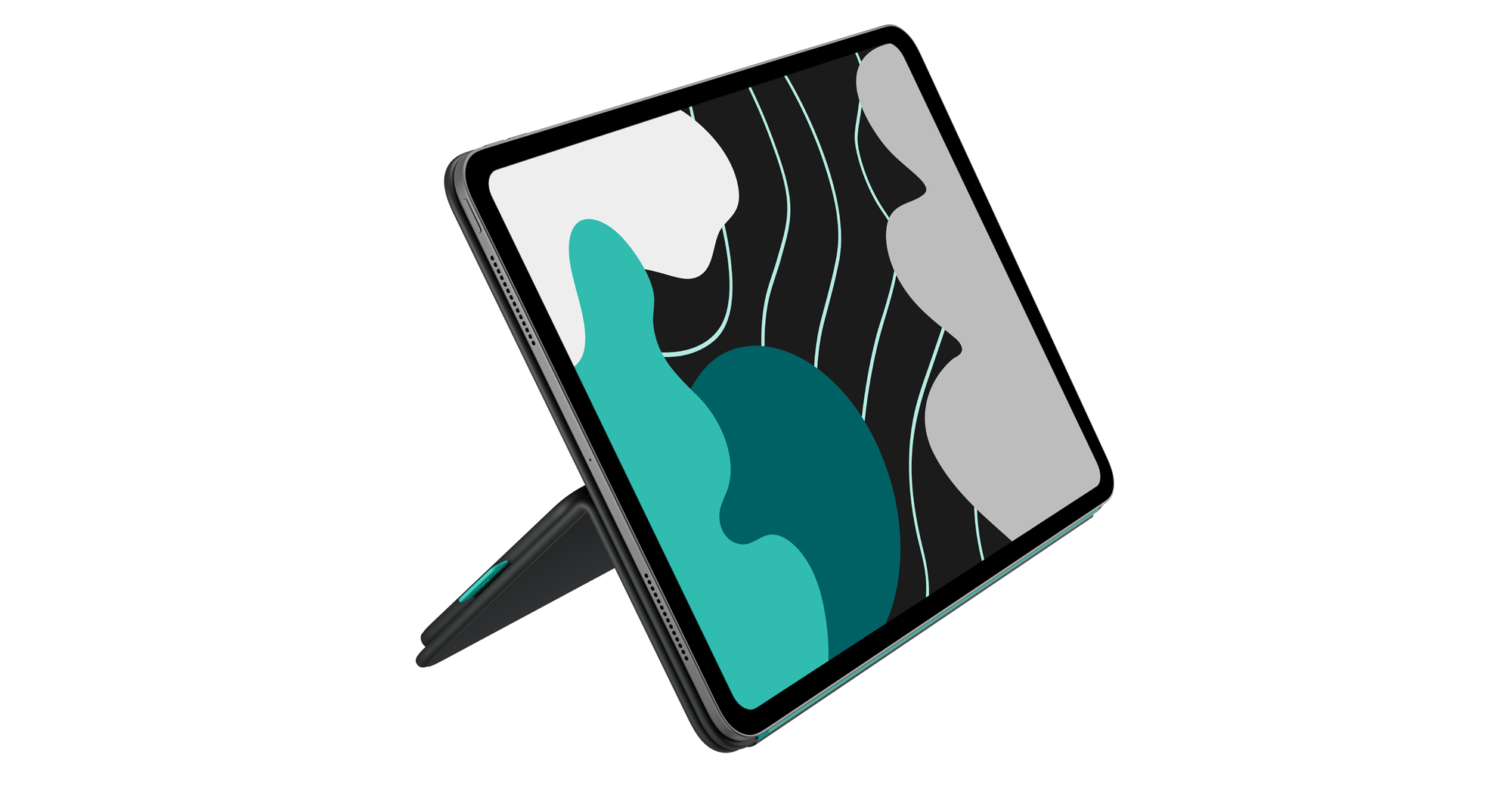 The Logitech Flip Folio, floating on a white background.