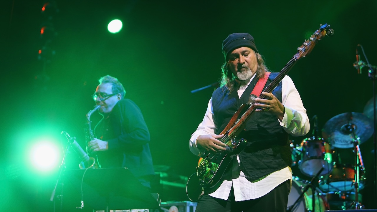 John Zorn and Bill Laswell perform during "Celebrate Ornette: The Music of Ornette Coleman", on June 12, 2014 in the Brooklyn borough of New York City