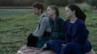 Claire Foy, Rooney Mara, and Ben Whishaw in Women Talking