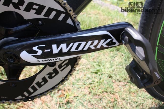 170mm Specialized S-Works cranks have been fitted