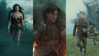 Gal Gadot in Wonder Woman, Harris Dickinson in The King's Man, and George MacKay in 1917, all in No Man's Land.