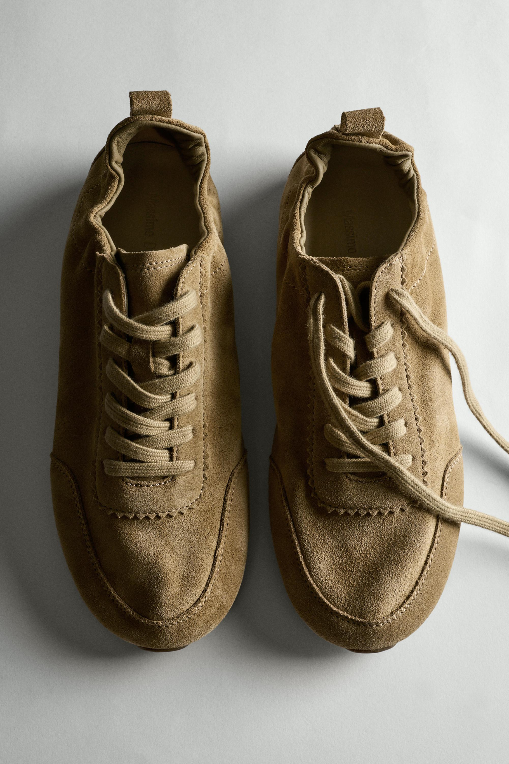 Massimo Dutti, Soft Leather Trainers