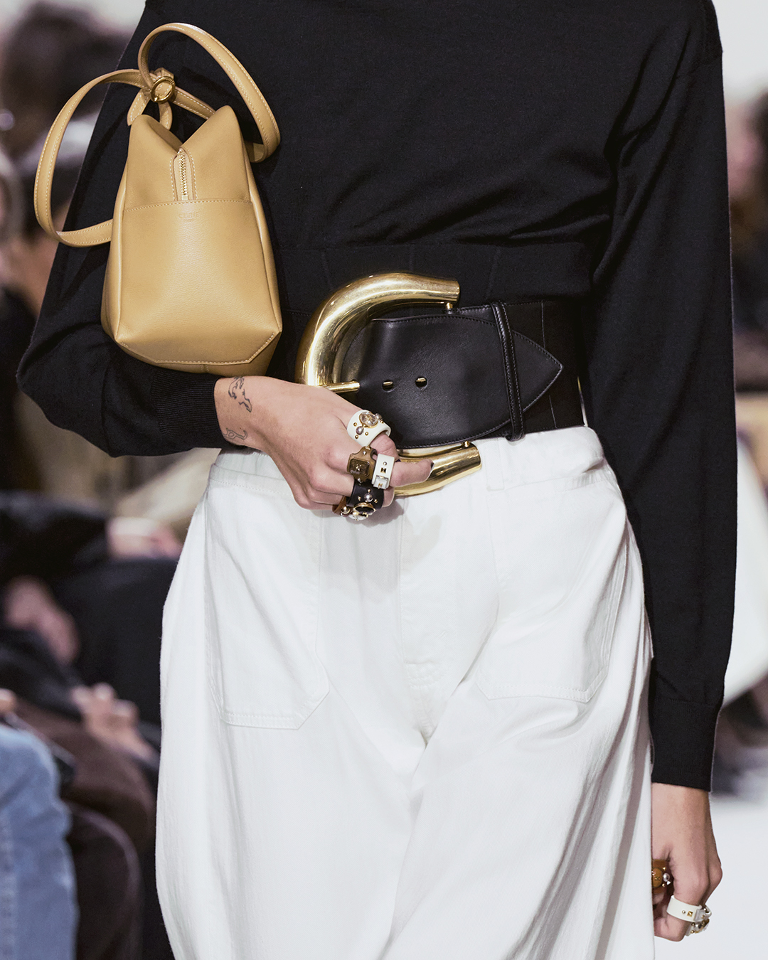 Celine SS 2027 runway show belt detail
