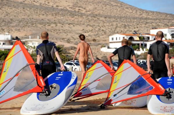 The riders wind surfing skills were left bare during the camp