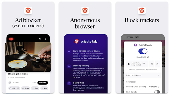 Brave browser marketing images