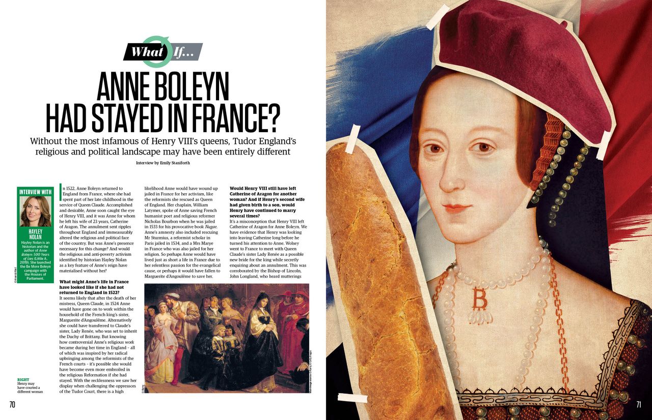 What if Anne Boleyn stayed in France? All About History 121
