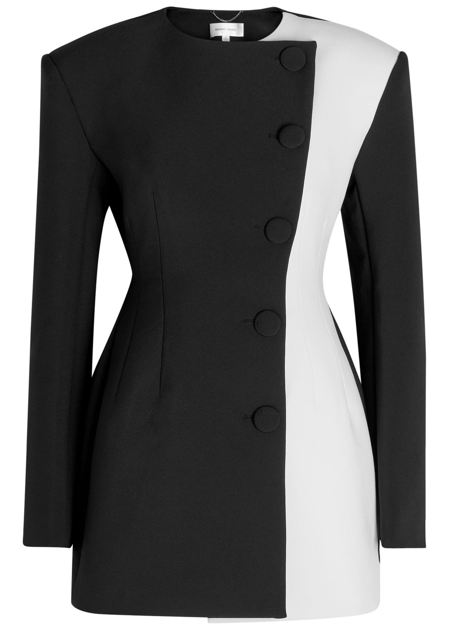 Jae Colour-Block Crepe Mini Dress