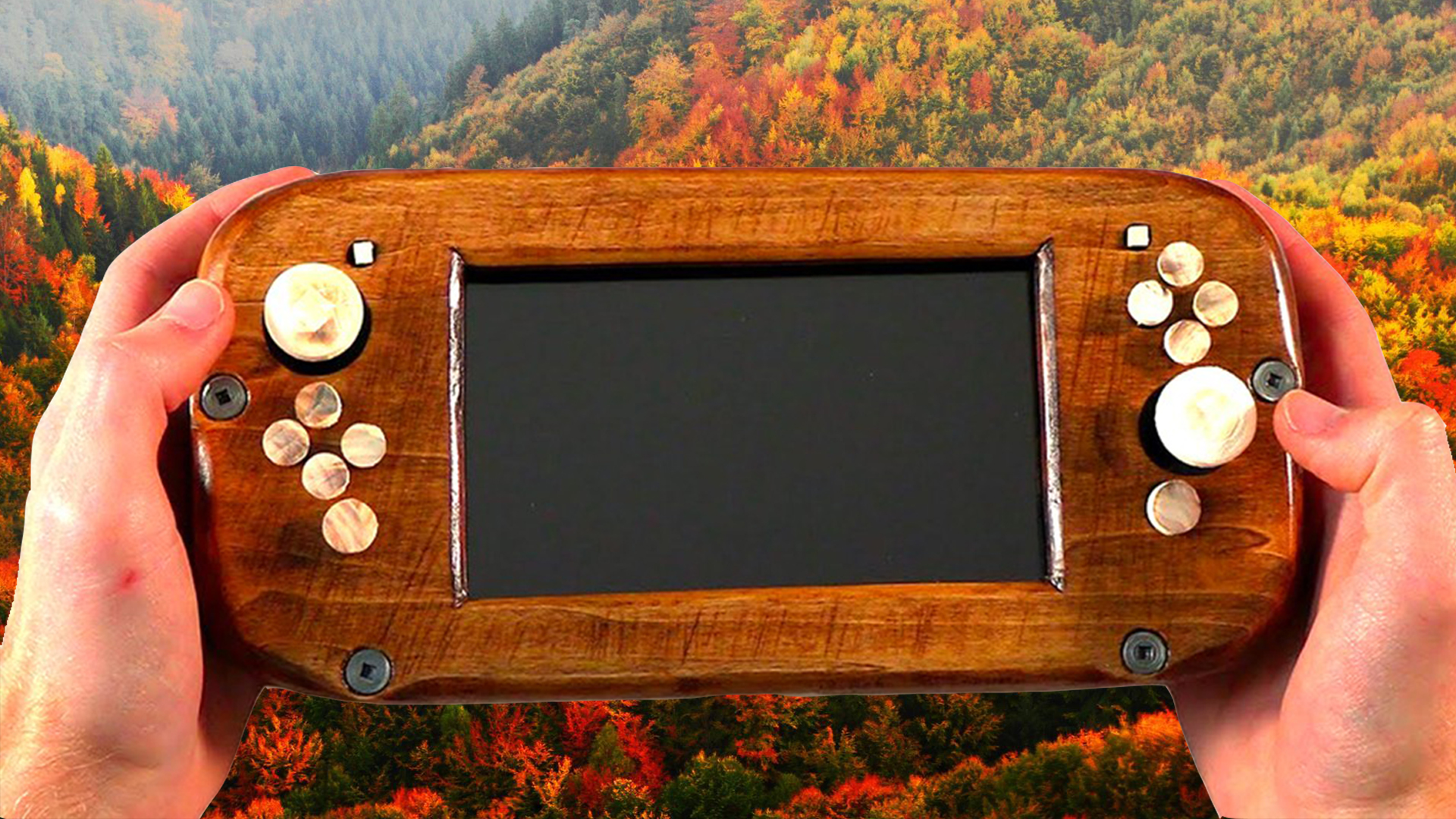 Wooden Nintendo Wii U Console Case 