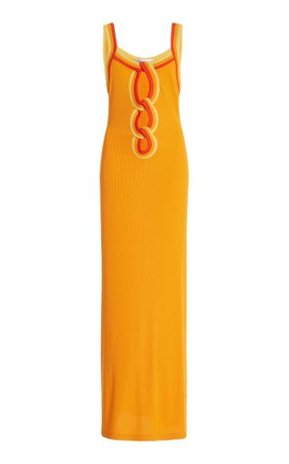 Exclusive Verner Ribbed-Jersey Maxi Dress