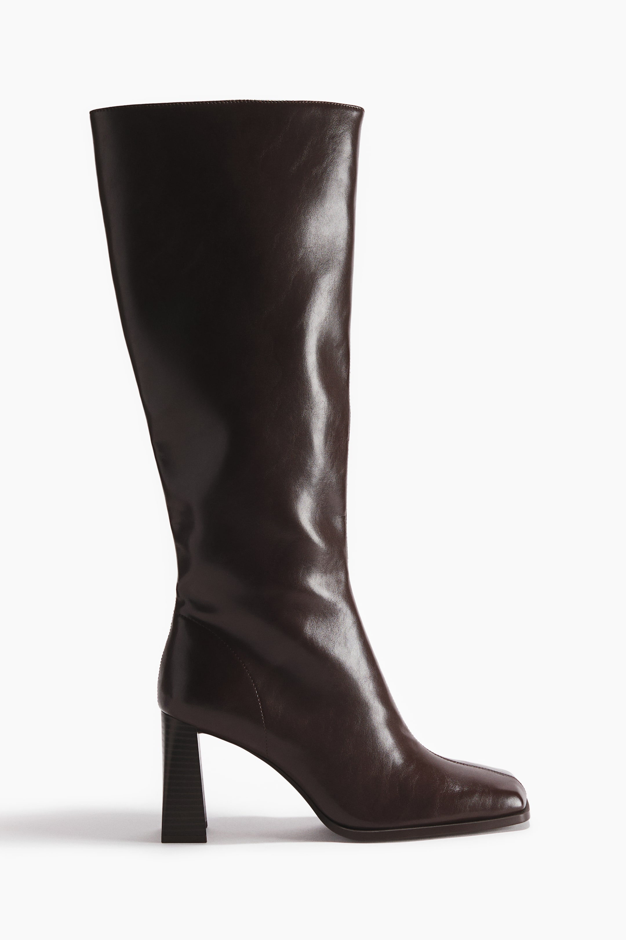 Knee-High Boots - Dark Brown