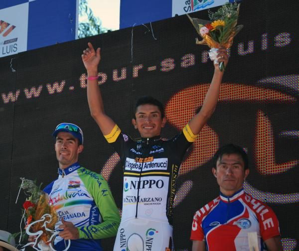 Rubiano tops the stage six podium