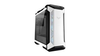 Asus TUF Gaming GT501 White Edition against a white background
