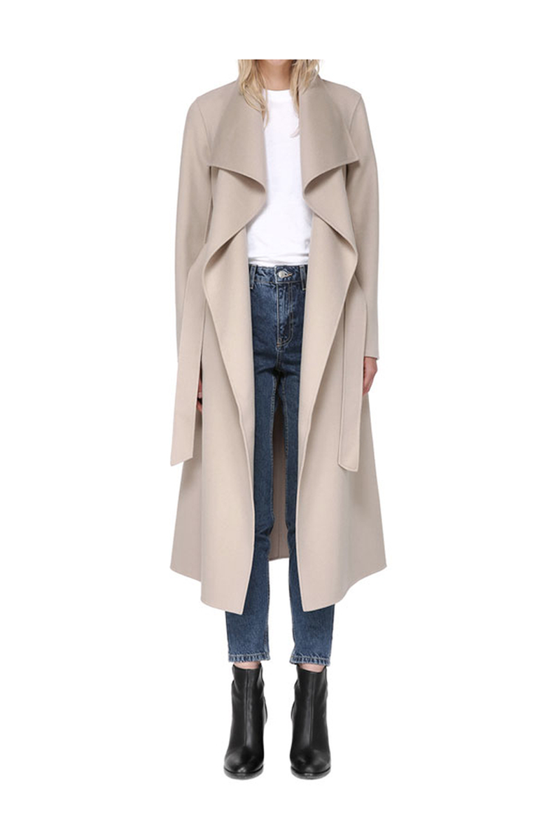 Clothing, Coat, Outerwear, Trench coat, Beige, Overcoat, Jacket, Sleeve, Costume, Cardigan,