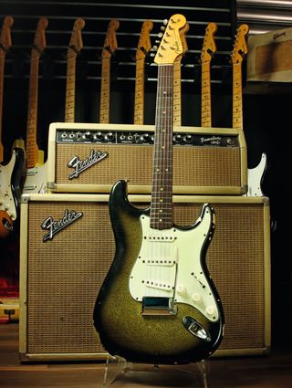 1963 Fender Stratocaster in sparkle finish (ex- Eddie Bertrand)