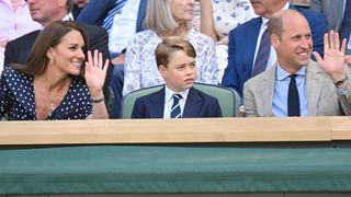 Princess Kate, Prince George and Prince William attend The Wimbledon Men's Singles Final