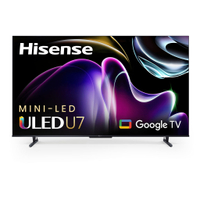 Hisense 55-inch U7N Mini-LED QLED 4K TV: $799.99 $549.99 at Best Buy