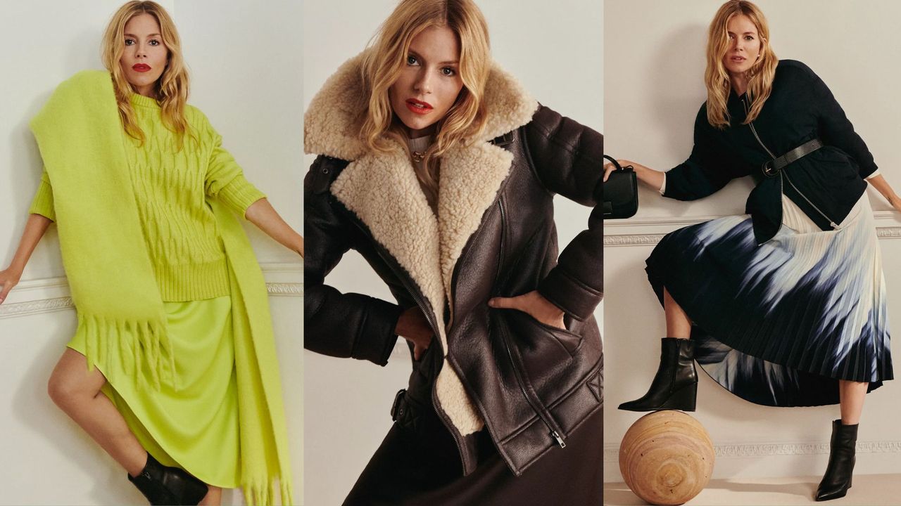 Sienna Miller x Marks &amp; Spencer collection a/w 2023