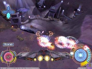 Players can choose between three different characters and starfighters, each with their own unique attributes and capabilities.