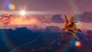 A plane in the air in Delivery Must Complete