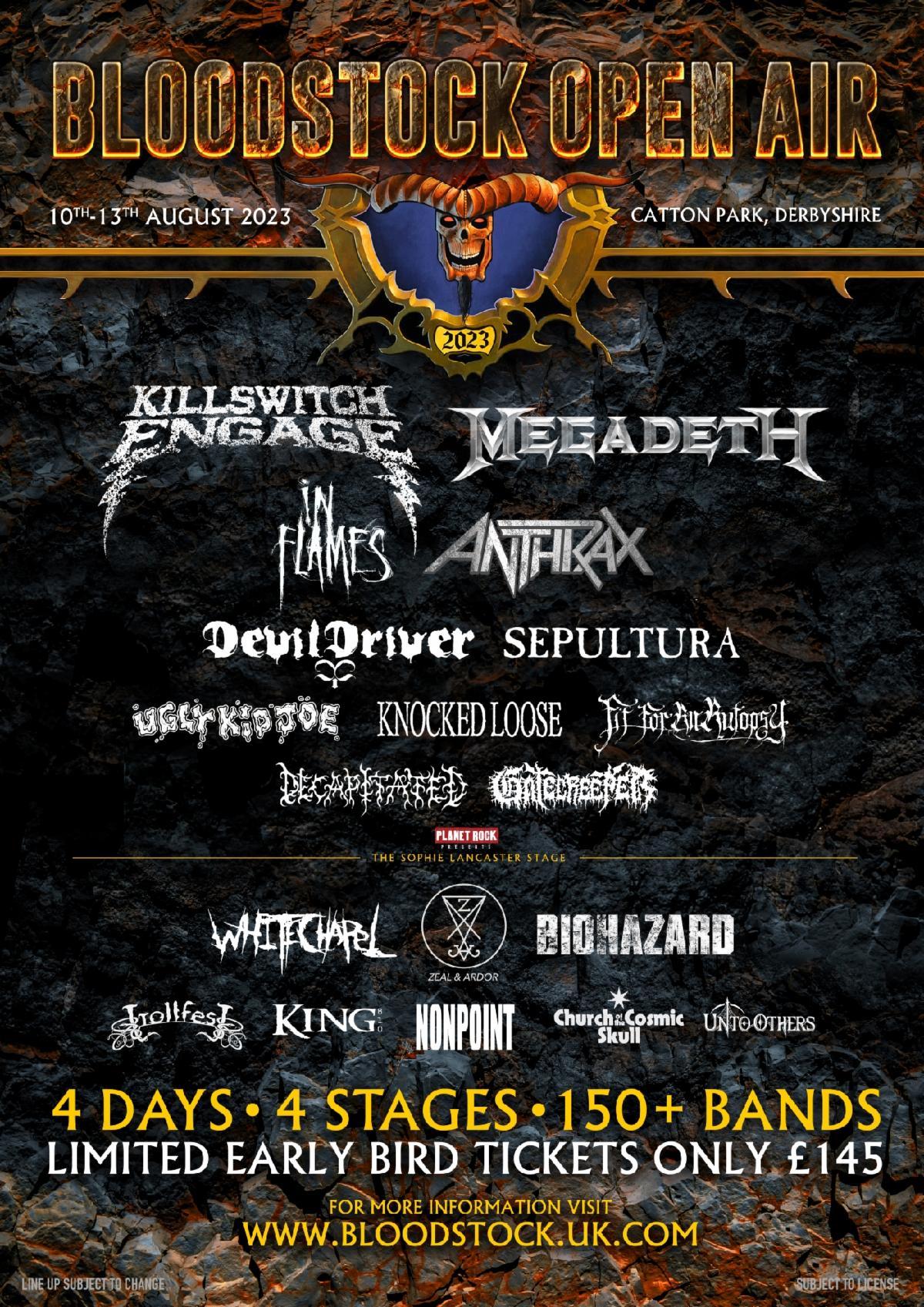 Bloodstock festival 2023 poster