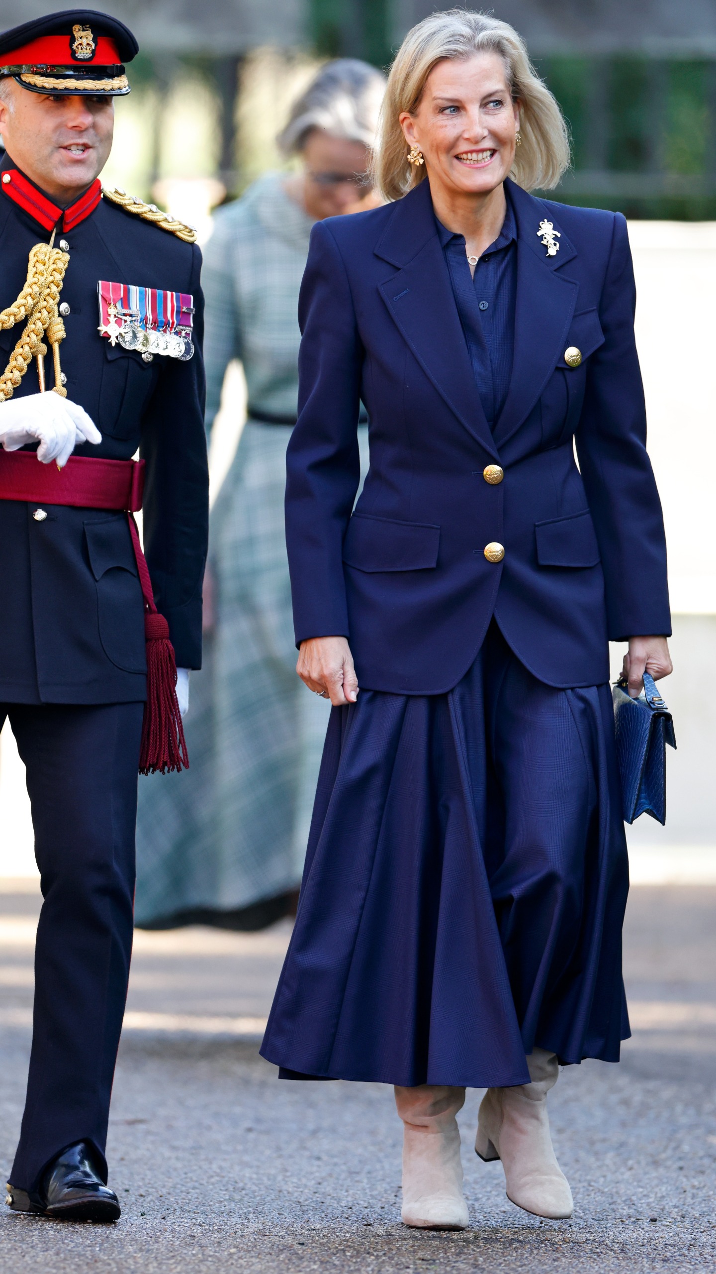 Sophie, Duchess of Edinburgh walks as she attends the Corps of Royal Electrical and Mechanical Engineers (REME) Memorial Day at The Royal British Legion National Remembrance Gardens on October 1, 2026