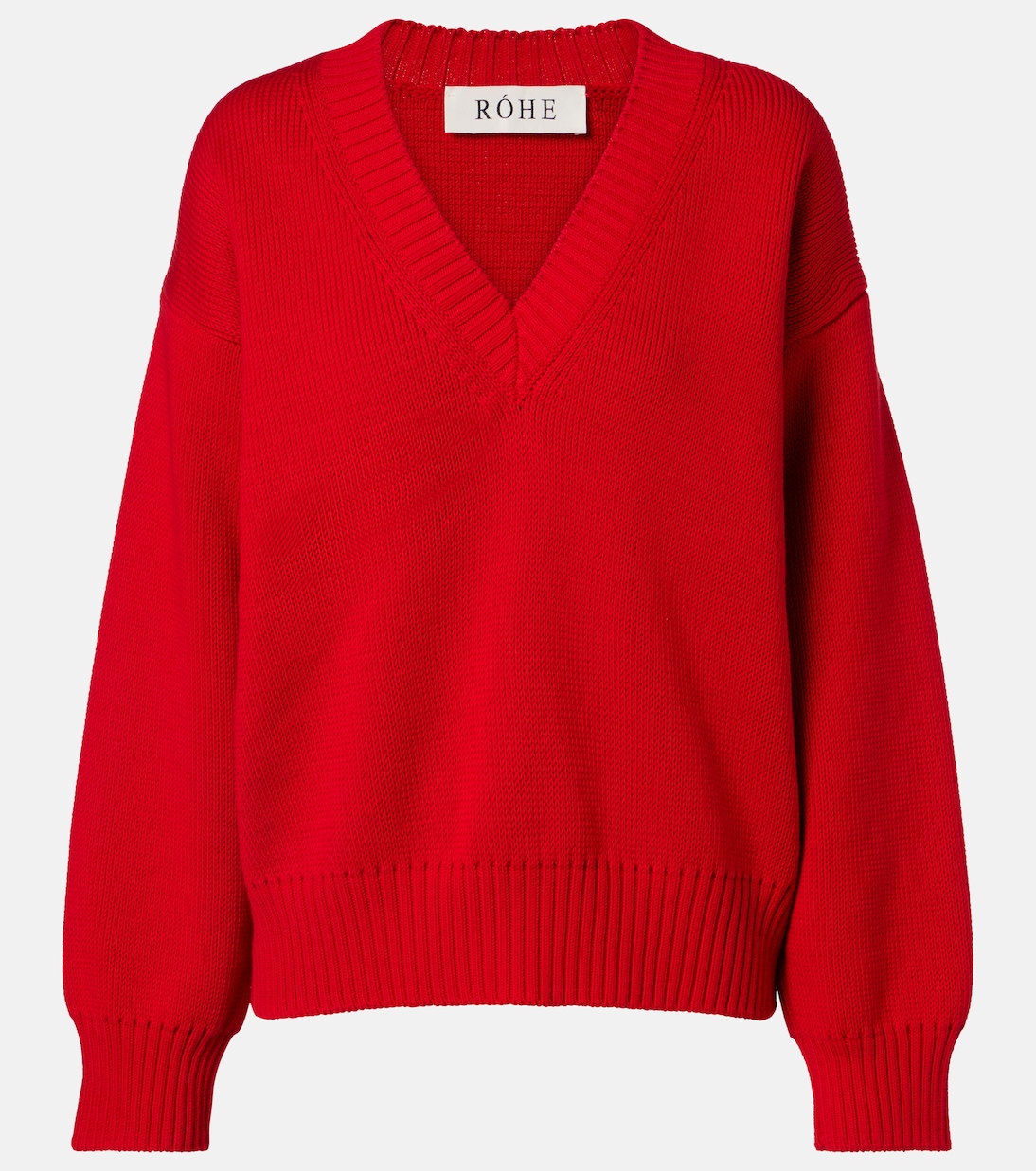 Cotton Sweater in Red - Rohe