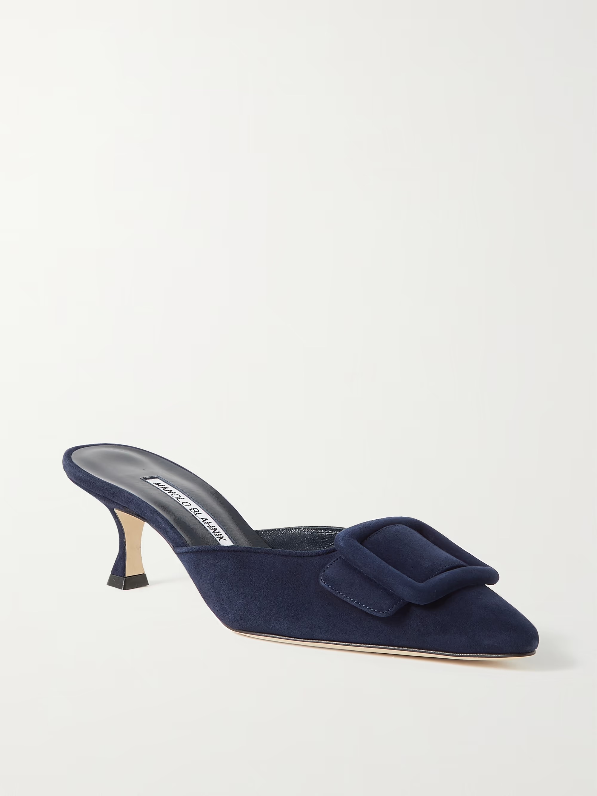 Navy Bow Slingback Court Heels