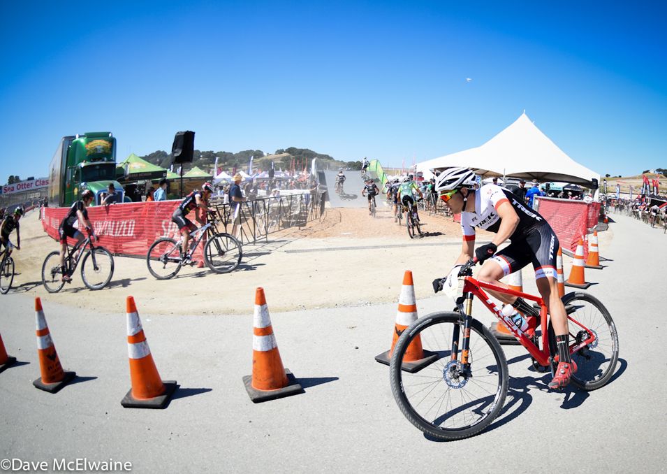 Sergio Mantecon (Trek Factory Racing) with a large lead on lap two