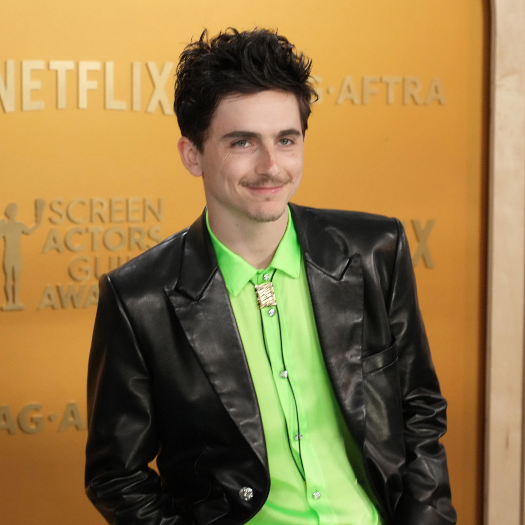 Timoth&eacute;e Chalamet attends the 31st Annual Screen Actors Guild Awards at Shrine Auditorium and Expo Hall on February 23, 2025 in Los Angeles, California.