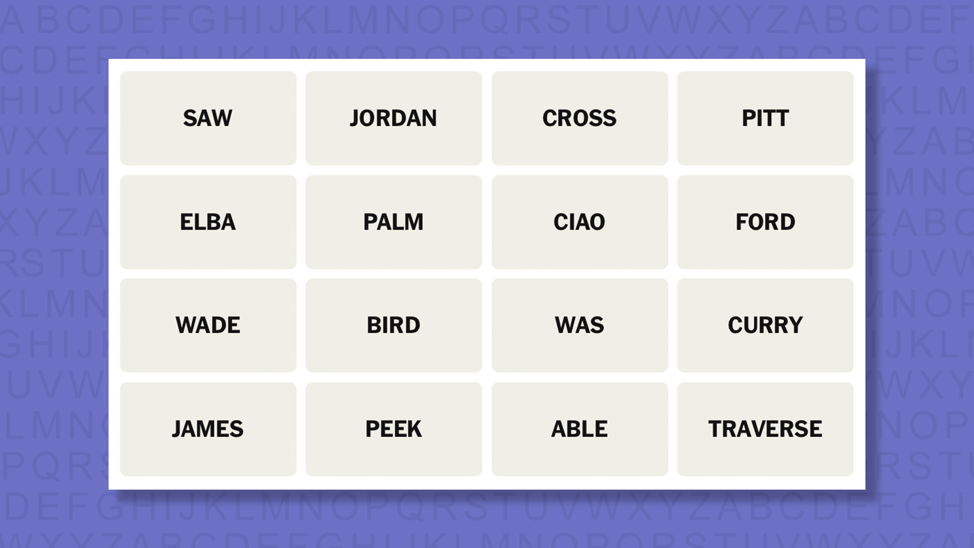 NYT Connections hints for game 1069 on a purple background