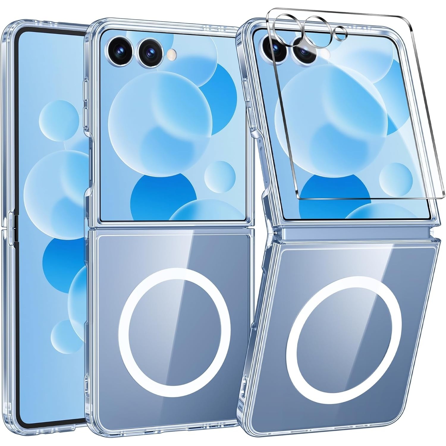 FNTCASE Samsung Galaxy Z Flip 7 Magnetic Clear Case