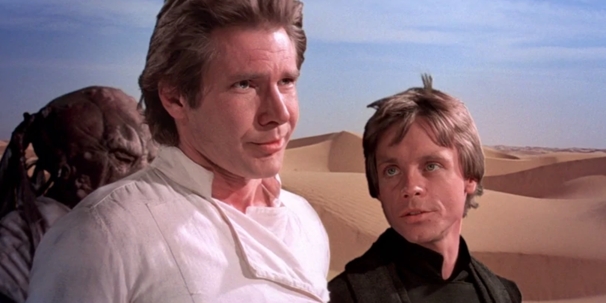 Han and Luke in Return of the Jedi