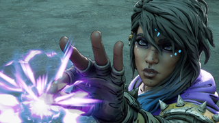 Amara holds a piece of siren magic between her fingertips in Borderlands 4.