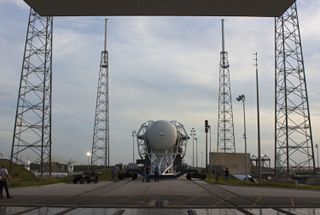 SpaceX's Falcon 9 Rolls Out