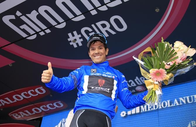 Julian Arredondo (Trek) after a successful day in the Giro d'Italia