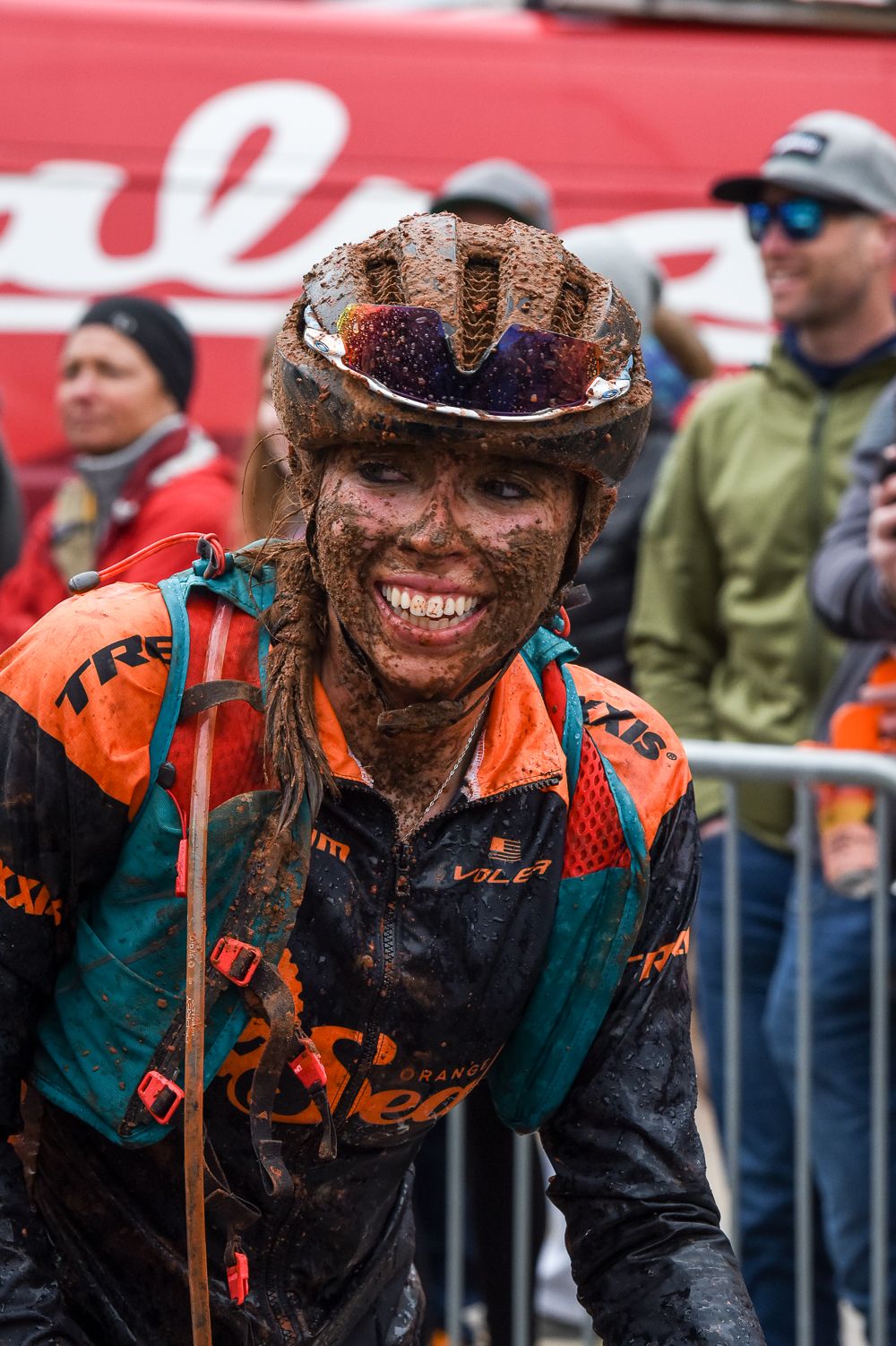 Hannah Finchamp after the race