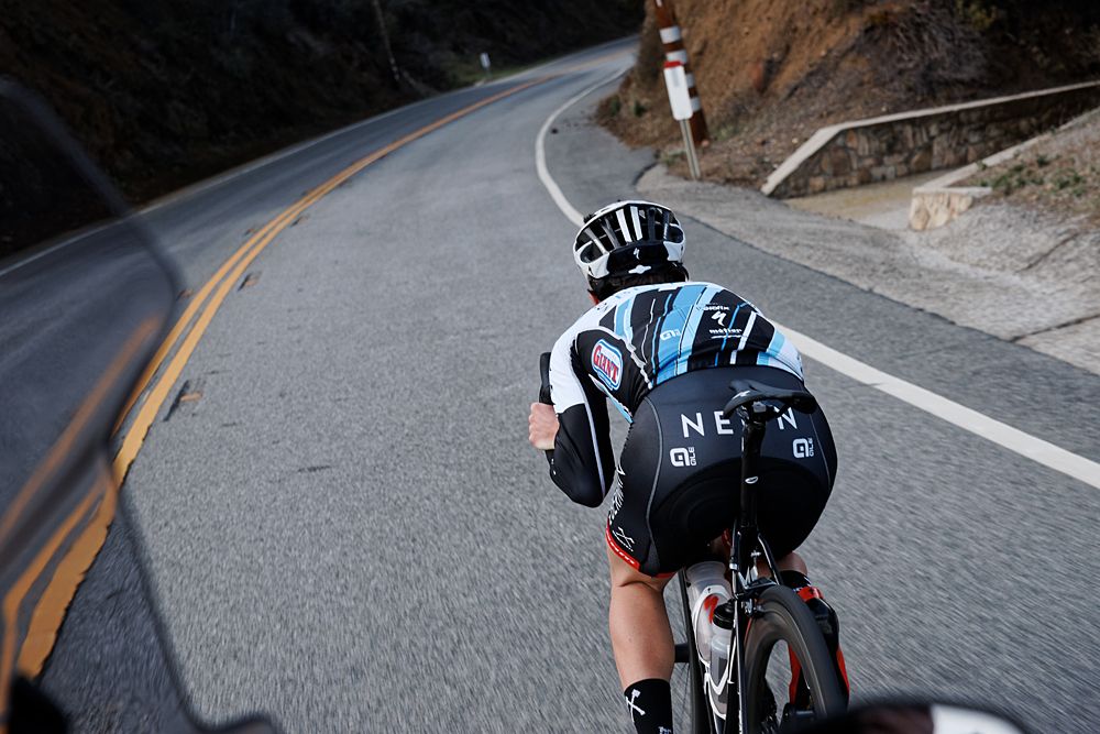 Greg Daniel training in California with team Axeon-Hagens Berman