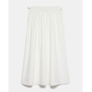 Mint Velvet Cotton Maxi Skirt, White